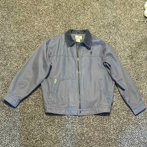 Vintage gray bomber jacket